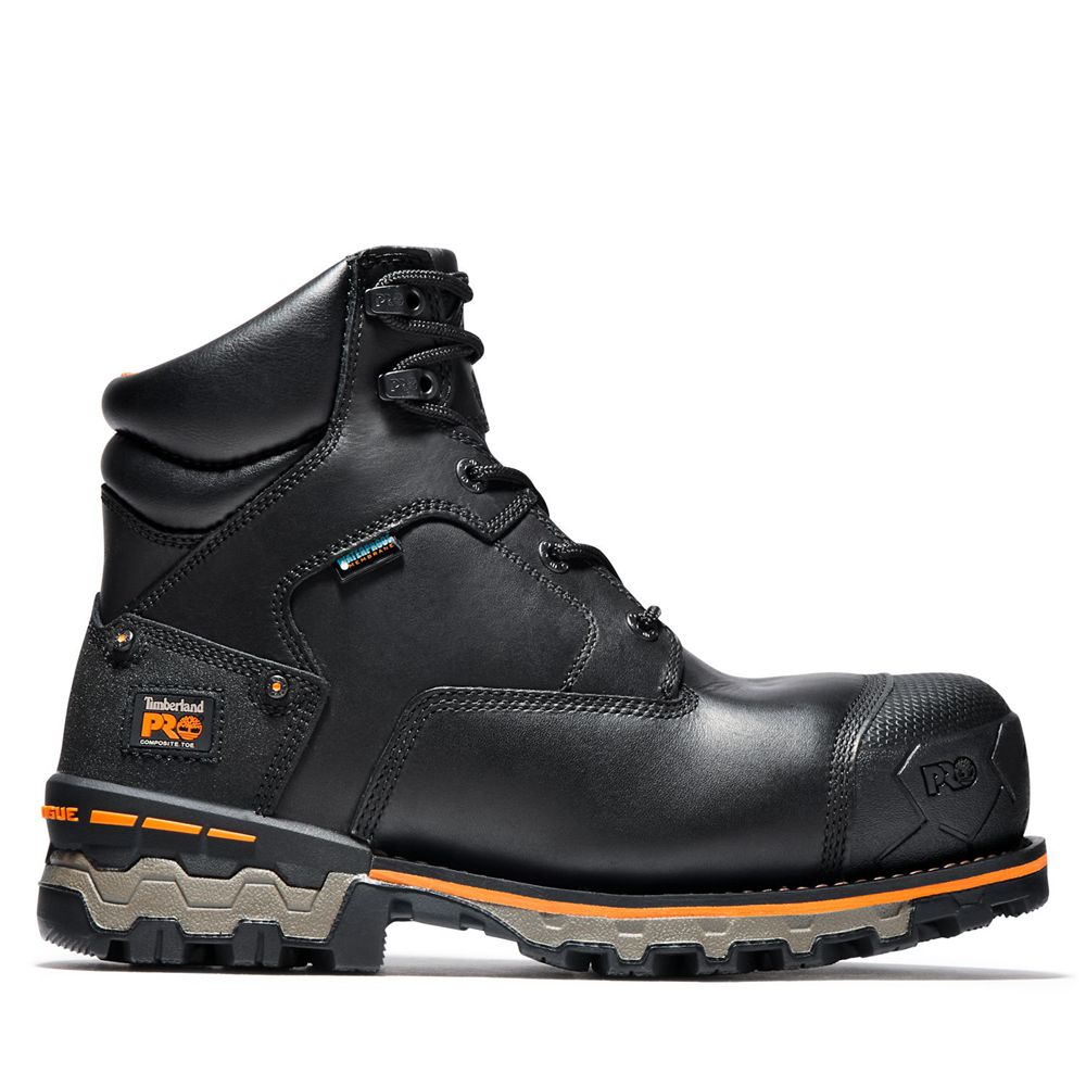 Bocanci De Muncă Timberland Barbati Negrii - Pro® Boondock 6\" Comp Toe - Romania - IEWFPZ031